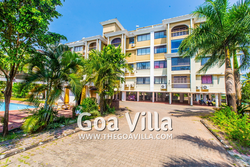 Apartment for rent in Colva (Goa Villa Update 2021) — Pool view