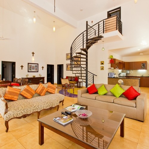 Luxury living room in Goa Villa for rent