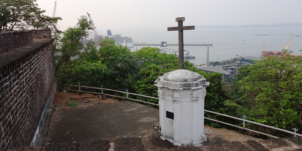 Mormugao Fort in North Goa on Zuari River